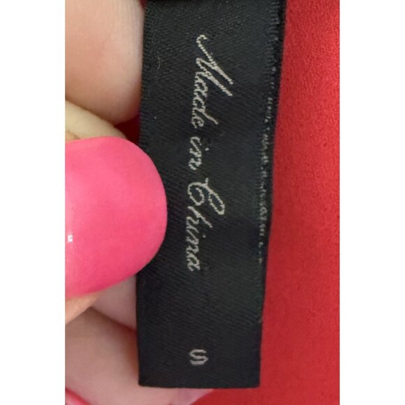 BCBGMAXAZRIA Kaira Coral Sleeveless High-Low Layered V-Neck Dress Womens Size S - Picture 6 of 7